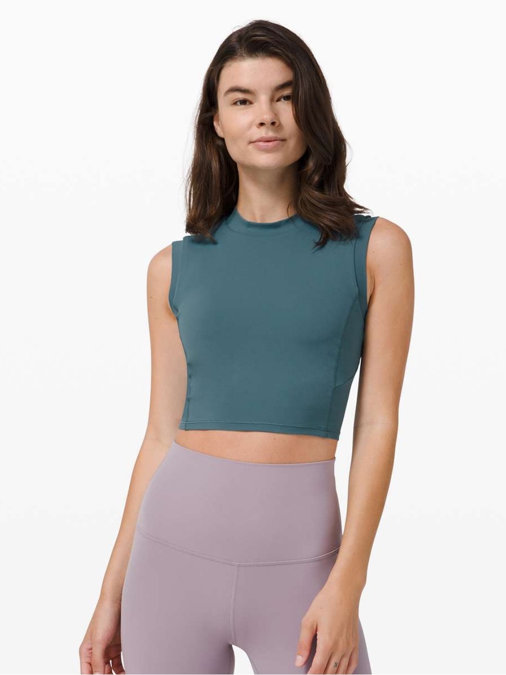 lululemon athletica Cropped Tank Top - Desert Teal